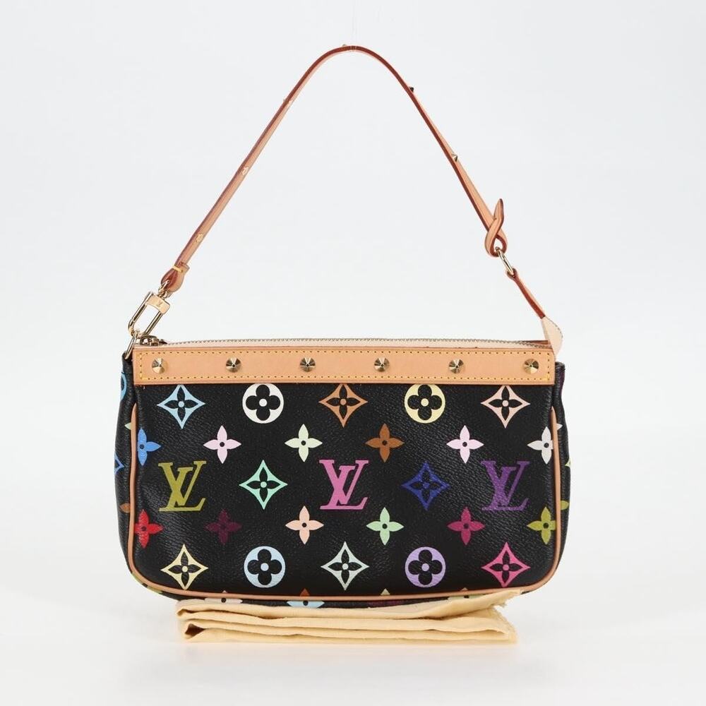 Louis Vuitton Monogram Multicolor Pochette Accessoires Black Pouch